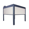 10′ × 10′ (3 × 3 m) Aluminum Louver Roof Slatted Pergola with Motorized Retractable Side Screens, TMG-LPG11-PRO