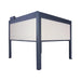 10′ × 10′ (3 × 3 m) Aluminum Louver Roof Slatted Pergola with Motorized Retractable Side Screens, TMG-LPG11-PRO TMG Industrial