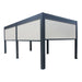 10′ × 20′ (3 × 5.8 m) Aluminum Louver Roof Slatted Pergola with Motorized Retractable Side Screens, TMG-LPG21-PRO TMG Industrial