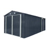 Pro Series 10' x 20' metalen garage/schuur met dubbele voordeur en zij-ingang, 8' nokhoogte TMG-MS1020B