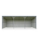 12' x 27' Horse Run-In Shed with Portable Skid Mount and Wide Front Opening for Livestock Shelter