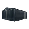 Pro Series 13' x 20' metalen garage/schuur met dubbele voordeur en zij-ingang, 8'6" nokhoogte TMG-MS1320B