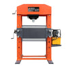 150 Ton Capacity Electric Hydraulic Shop Press, Heavy Duty Pressing, Protective Grid Guard, Fully Welded H-Frame, TMG-SP150