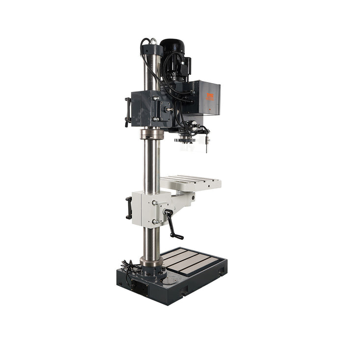 TMG-MT45UD heavy duty drilling tapping milling machine with 2 HP motor, 360° swivel head and extra-tall column
