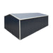 TMG-MS1624A 16' x 24' metal garage shed with swing front and side doors and 10'6" peak height
