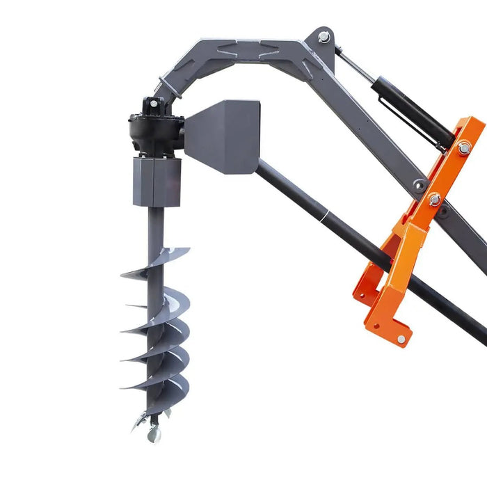 TMG Industrial 48” Hydraulic Assist Post Hole Digger, 12” Auger, PTO Shaft Included, TMG-TPD12