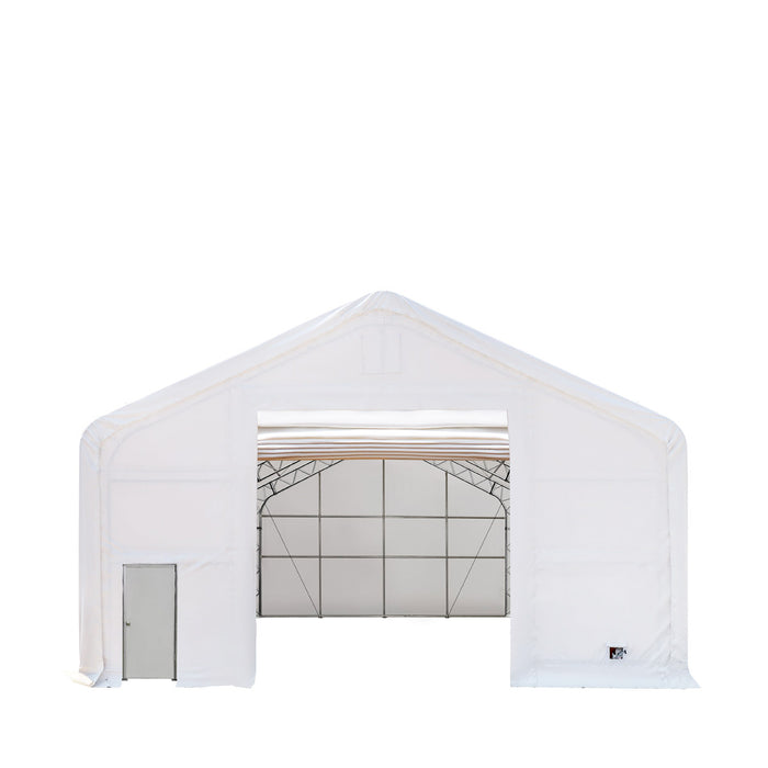 TMG Industrial 30' x 40' Dual Truss Storage Shelter with Heavy Duty 17 oz PVC Cover, TMG-DT3042