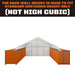 TMG-ST3042CVF 30x40 container shelter with end wall & partial front drop
