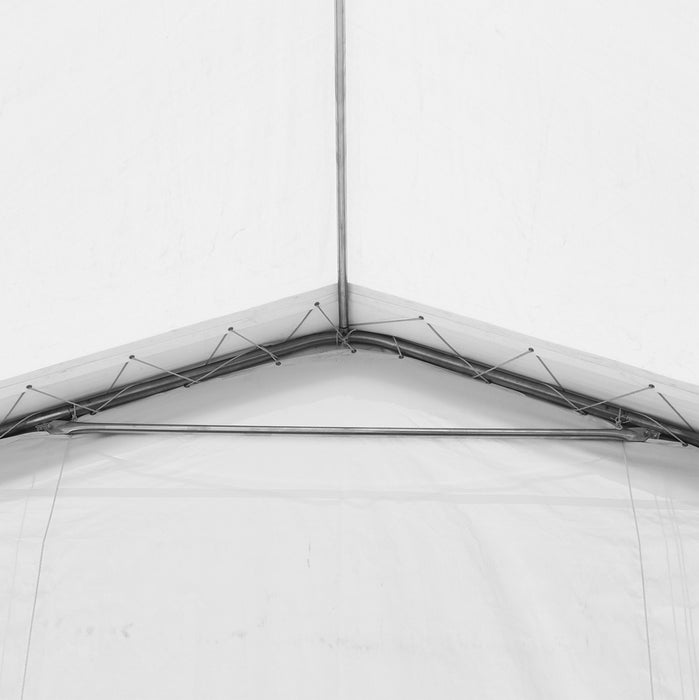 TMG-ST3042V 30x40 storage shelter with PVC cover and roll-up doors
