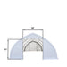 TMG-ST3042V 30x40 storage shelter with PVC cover and roll-up doors
