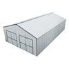Metalen garage/schuur van 9 x 15 meter – Stalen gebouw met 3,3 meter hoge voordeuren, zij-ingang, 16 gauge stalen constructie TMG-MS3050