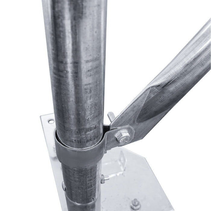 TMG-ST3052E 30' x 50' straight wall peak ceiling storage shelter with 10 oz PE cover
