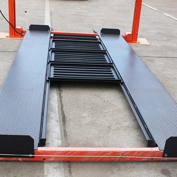 4-Post Auto Lift, 9,000 lb Lift Capacity, 77" Rise, Removable Ramp, CETL Certified Power Unit, TMG-ALF90