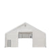 TMG-DT4042 40' x 40' dual truss storage shelter with heavy duty 21 oz PVC cover and drive-through doors

