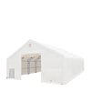 Opslagloods met dubbele spantenconstructie van 12 x 18 meter, voorzien van een robuust PVC-zeil van 590 gram en doorrijdeuren, TMG-DT4062 (voorheen TMG-DT4061)
