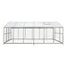 8' x 20' Greenhouse with Galvanized Steel Frame, Polycarbonate Twin-Wall Roof and Crystal-Clear Solid Walls