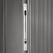 TMG-MS0909-PRO 9x9 Pro Series galvanized metal shed with skylight windows, vents, and 59x70 inch lockable door for secure outdoor storage