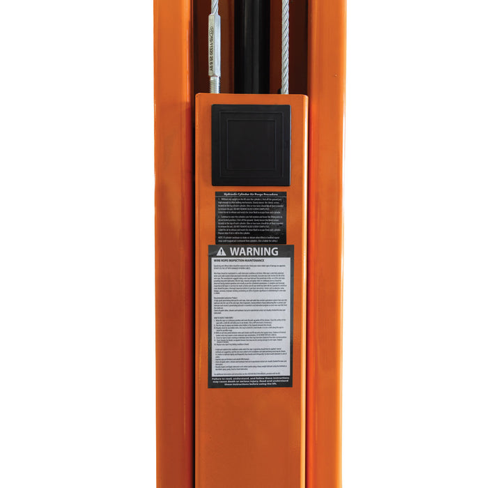 TMG-TO2586 ALI certified 10,000 lb two-post overhead auto lift, 73" lift height, extended columns (Torin T10000-2OH-33-T2OH-2)
