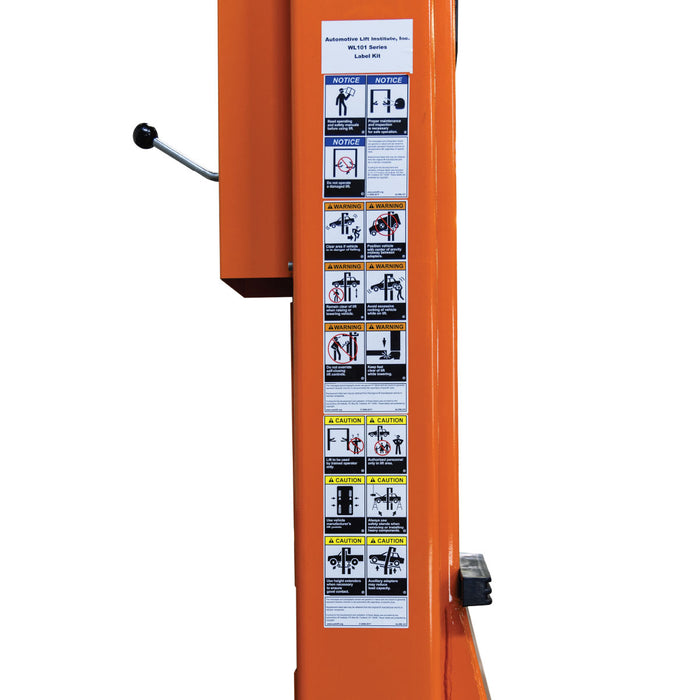 TMG-TO2586 ALI certified 10,000 lb two-post overhead auto lift, 73" lift height, extended columns (Torin T10000-2OH-33-T2OH-2)
