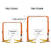 TMG-TO2609 10,000 lb two-post overhead auto lift, ALI certified extended height model
