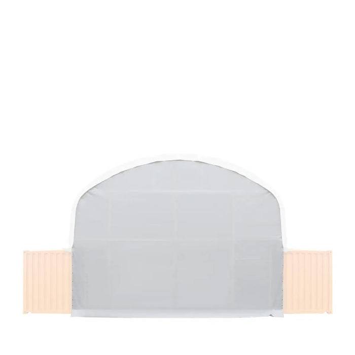 Back End Wall Kit, Compatible with TMG-DT3020C and DT3040C container shelters installed with the high cube containers (9’6"), TMG-DT30BW9V
