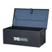 Set of 4 construction job site steel storage boxes with built-in carrying handles and forklift channels, sizes 30" to 60" – TMG-CJB30, TMG-CJB36, TMG-CJB45, TMG-CJB60.