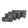 Construction Job Site Steel Storage Boxes, Set of 4, 30”-36"-45"-60”, Forklift Channels, Built-in Handles, TMG-CJB60/45/36/30