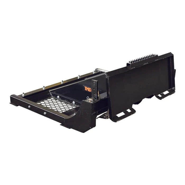TMG Industrial 60” Skid Steer Land Plane, Adjustable & Reversible Scarifier Teeth, Bolt-On Cutting Blades, Removable Sift Screen, TMG-SLP60