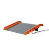 Heftruckhelling 60" x 48", 53-½" bruikbare hellingsbreedte, vergrendelbare poten en zijranden, TMG-FLR13