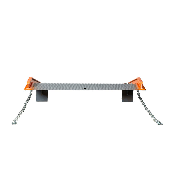 TMG-FLR13 forklift loading ramp, 60” x 48”, 53-½” usable width with locking legs and side curbs
