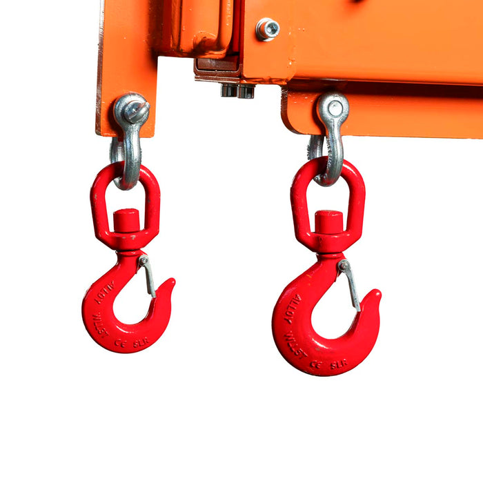 TMG-FJC66 Forklift Telescoping Jib Crane with 6600 lb capacity, adjustable 30” to 138” boom and lock pin shaft