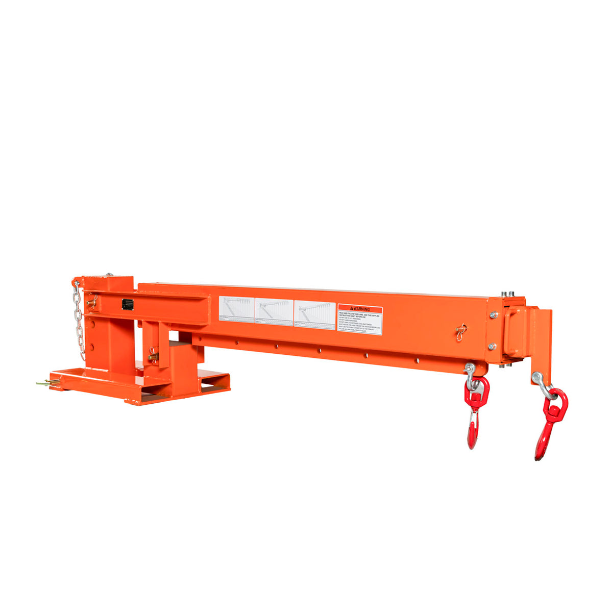 TMG Forklift Telescoping Pivoting Jib Crane, 6600 lb Capacity ...