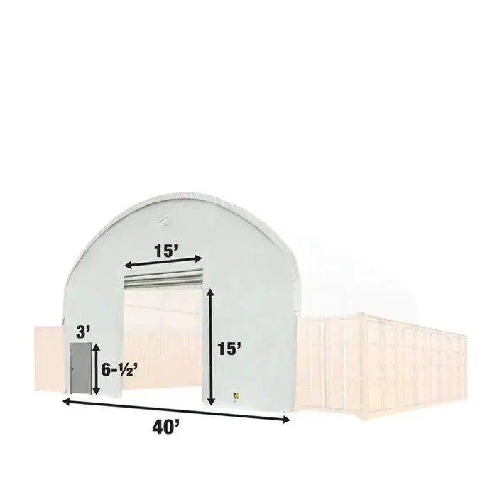 Front End Wall Kit, Compatible with TMG-DT4041C and DT4041CF container shelters installed with the high cube containers (9’6"), TMG-DT40FW9V