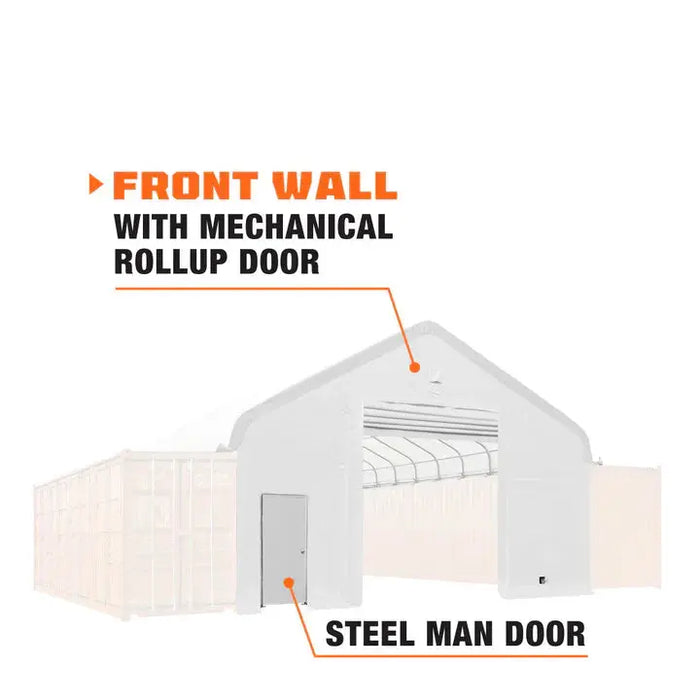 Front End Wall Kit, Compatible with TMG-ST3040C container shelters installed with the high cube containers (9’6"), TMG-ST30FW9CV