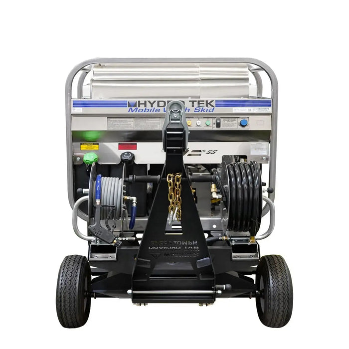 HYDRO TEK Nilfisk 3000 PSI 4.8 GPM Hot Water Pressure Washer, ATV Tow & Stow Cart + Tank Skid Package, Vanguard Engine, MADE IN USA, Mfr Model # (SS30005VS, T185TW, TSKDT)