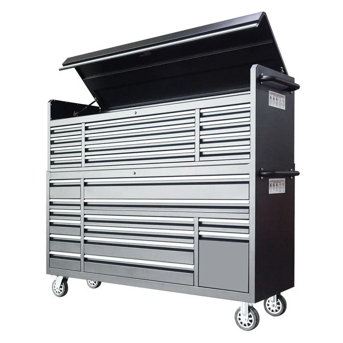 Pro Series 72” Tool Chest Cabinet with 26 Drawers, Caster Wheels & In-Drawer Power Strip TMG-SC7226