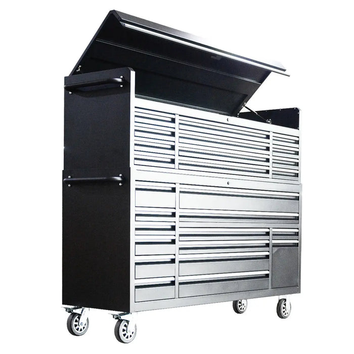 Pro Series 72” Tool Chest Cabinet with 26 Drawers, Caster Wheels & In-Drawer Power Strip TMG-SC7226