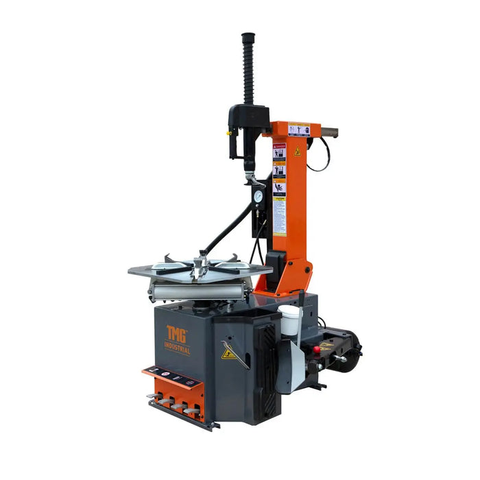 TMG-TC28A Semi Automatic Tire Changer with pneumatic assist arm, 14"-28" rim clamping, CETL certified, 2 HP motor
