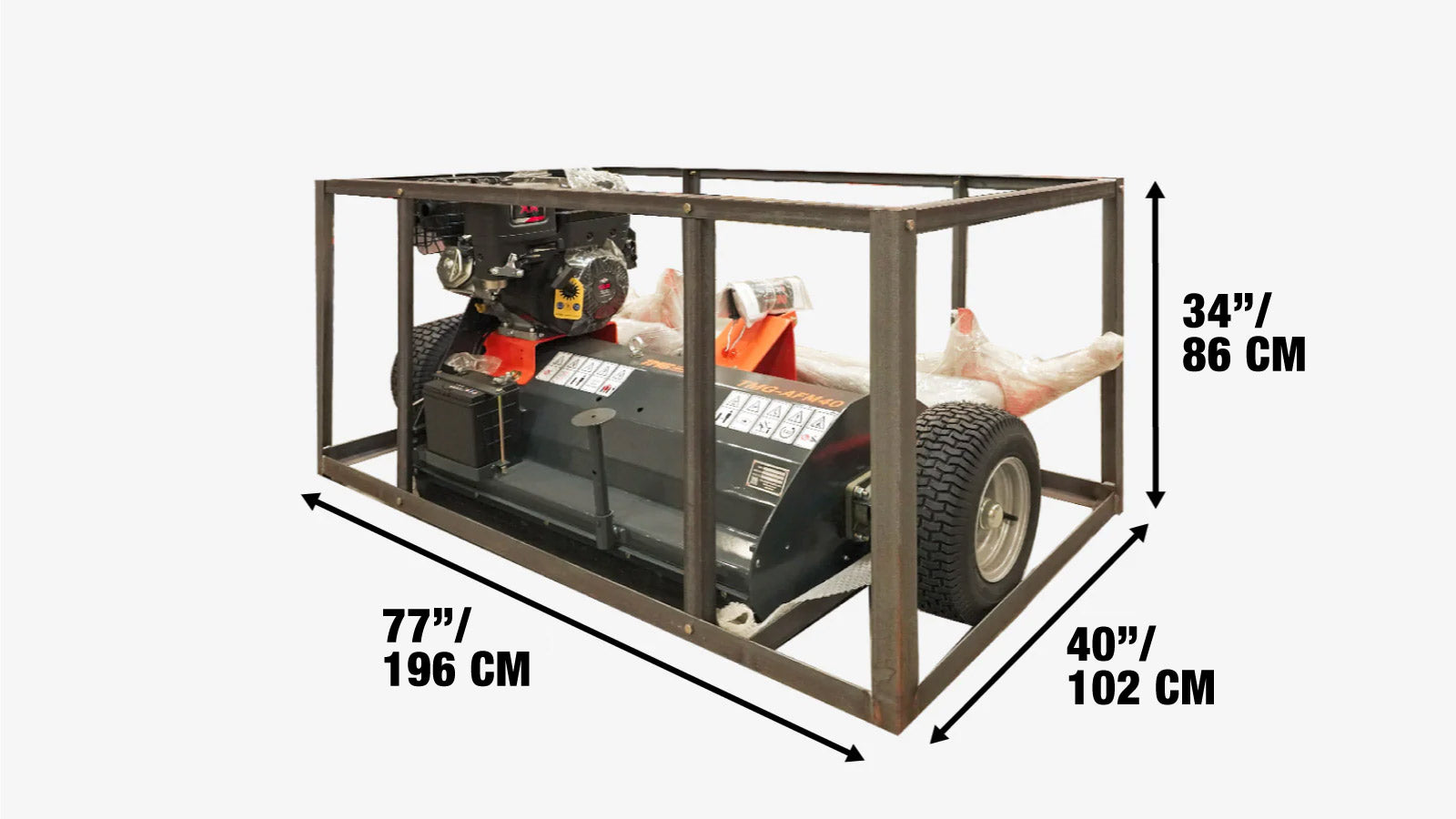 48 inch ATV-klepelmaaier met Briggs & Stratton-motor en zijwaartse schakeling, te trekken (TMG-AFM48)-shipping-info-image