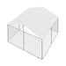 TMG Industrial 10’ x 10’ Outdoor Dog Kennel Playpen w/Cover, Outdoor Dog Runner, Pet Exercise House, Lockable Gate, 6’ Chain-Link Fence, TMG-DCP1010