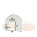TMG Industrial Front End Wall Kit, Compatible with TMG-DT4041C and DT4041CF container shelters installed with the high cube containers (9’6”), TMG-DT40FW9V