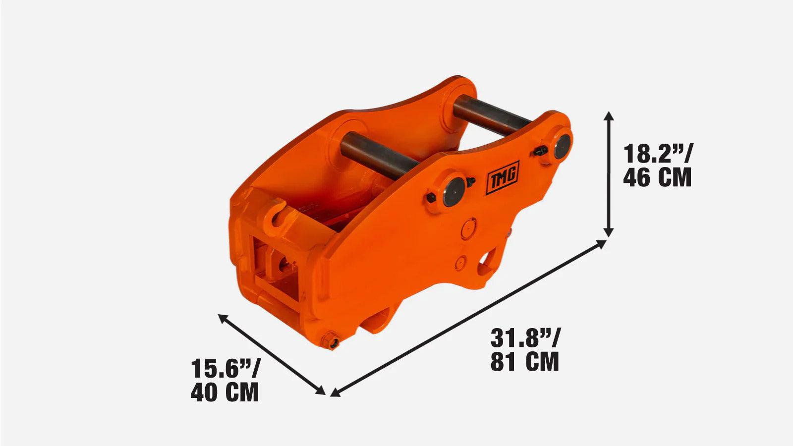 Snelkoppeling voor graafmachine, 2½