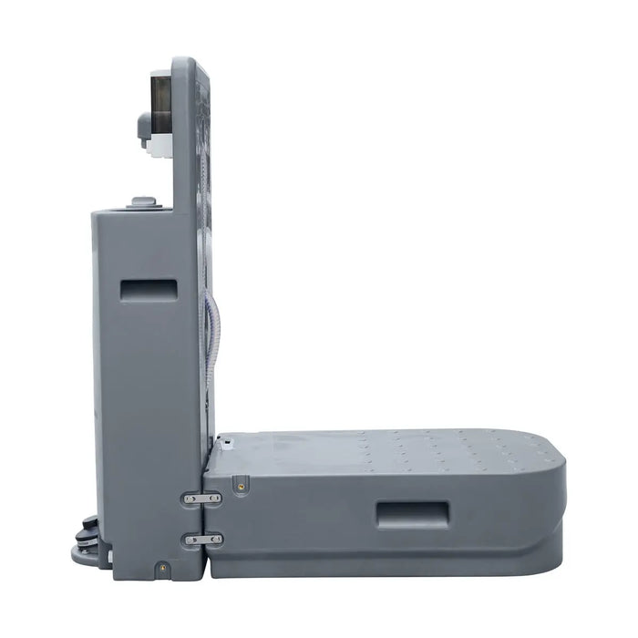 TMG-FMW10 Portable Handwash Station with 18 Gallon fresh water tank, 16 Gallon waste tank, foot pedal faucet, and integrated soap dispenser, ideal for single-person use in outdoor or job site environments.