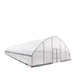 TMG Industrial 30’ x 80’ Tunnel Greenhouse Grow Tent w/6 Mil Clear EVA Plastic Film, Cold Frame, Hand Crank Roll-Up Sides, Peak Ceiling Roof, TMG-GH3080