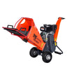 Houtversnipperaar van 10 cm met 7 pk Kohler benzinemotor, omkeerbare messen van 15 cm, dubbele riemaandrijving TMG-GWC4