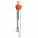 TMG Industrial 0.5 Ton 10’ Lift Chain Hoist, 360° Swivel Hook, ASME B30.16, TMG-AHC0