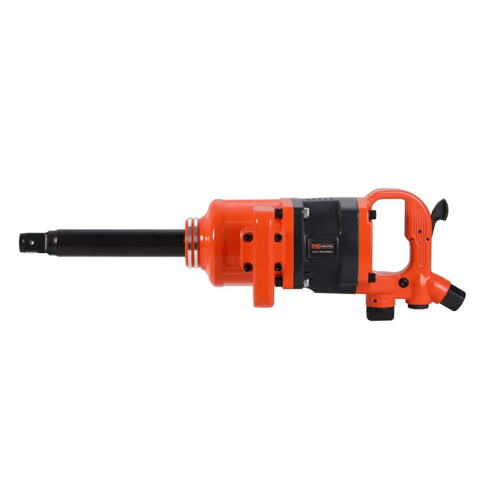 TMG Industrial 1” Drive 1630 ft-lb Pneumatic Extended Impact Wrench Hammer, Aluminum Alloy Housing, 8” Anvil, 175 PSI, TMG-ATW16E