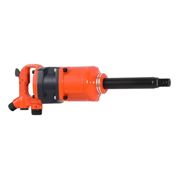 TMG Industrial 1” Drive 1630 ft-lb Pneumatic Extended Impact Wrench Hammer, Aluminum Alloy Housing, 8” Anvil, 175 PSI, TMG-ATW16E
