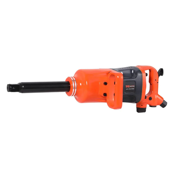 TMG Industrial 1” Drive 2200 ft-lb Pneumatic Extended Impact Wrench Hammer, Aluminum Alloy Housing, 8” Anvil, 175 PSI, TMG-ATW22E