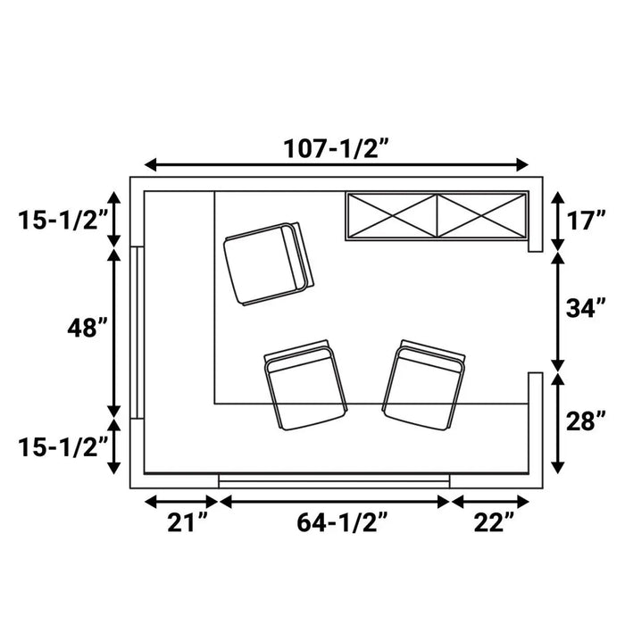 TMG Industrial 10’ Custom Built Steel Container Office, 57 Sq-Ft Working Area, 3 Ergonomic Office Chairs, TMG-SCO10